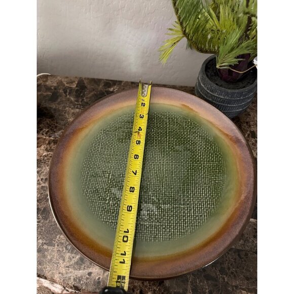 Tabletops Linen Hand Painted Hand Crafted dinner plates set of (6) new - Picture 3 of 4